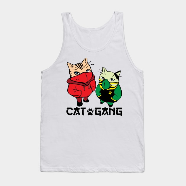 Cat Gang Tank Top by defytees